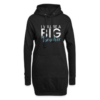 Big Brother Gift - Hoodie-Kleid - Schwarz - Vorne