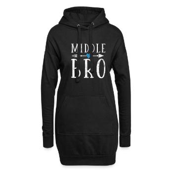 Cadeaux du frère du milieu - Sweat-shirt à capuche long Femme - noir - Devant