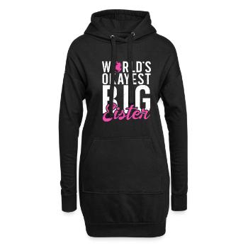 Big Sister Gift - Hoodie-Kleid - Schwarz - Vorne