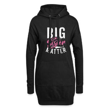 Big Sister Gift - Hoodie-Kleid - Schwarz - Vorne