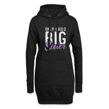 Big Sister Gift - Hoodie-Kleid - Schwarz - Vorne