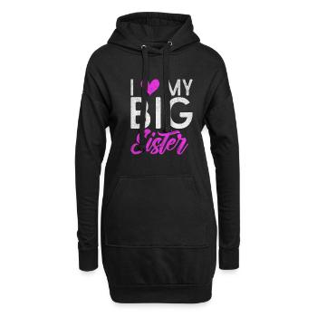 Sister Gifts - Hoodie-Kleid - Schwarz - Vorne