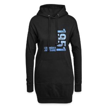 73. Geburtstag Legendärer Jahrgang 1951 73 Jahre - Hoodie-Kleid - Schwarz - Vorne