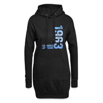 61. Geburtstag Legendärer Jahrgang 1963 61 Jahre - Hoodie-Kleid - Schwarz - Vorne