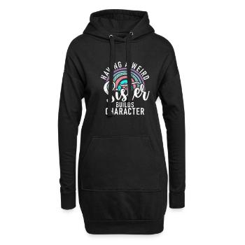 Sister Gifts - Hoodie-Kleid - Schwarz - Vorne