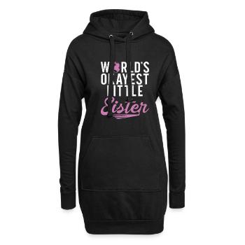 Little Sister Gifts - Hoodie-Kleid - Schwarz - Vorne