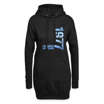 47. Geburtstag Legendärer Jahrgang 1977 47 Jahre - Hoodie-Kleid - Schwarz - Vorne