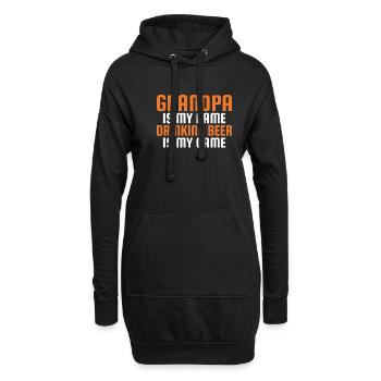 Grandpa Gifts - Hoodie-Kleid - Schwarz - Vorne