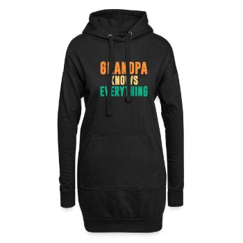 Grandpa Gifts - Hoodie-Kleid - Schwarz - Vorne