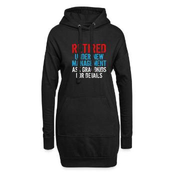 Grandpa Gifts - Hoodie-Kleid - Schwarz - Vorne