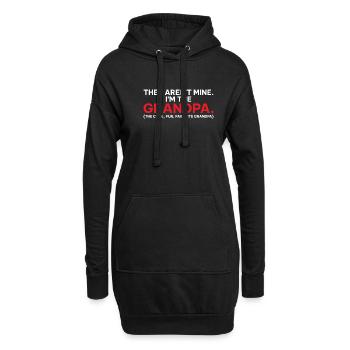 Cadeaux grand-père - Sweat-shirt à capuche long Femme - noir - Devant