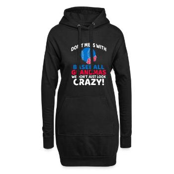 Cadeaux grand-mère - Sweat-shirt à capuche long Femme - noir - Devant