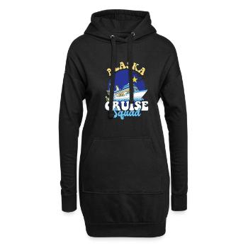 Voyage de vacances en famille de l’escouade de croisière en Alaska - Sweat-shirt à capuche long Femme - noir - Devant