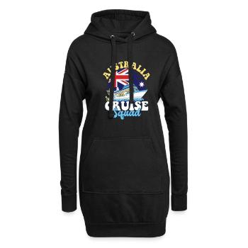 Australia Cruise Squad Family Vacation Trip - Hoodie-Kleid - Schwarz - Vorne