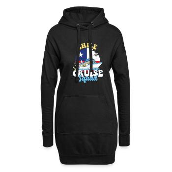 Voyage de vacances en famille Chile Cruise Squad - Sweat-shirt à capuche long Femme - noir - Devant