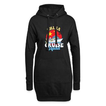Voyage de vacances en famille China Cruise Squad - Sweat-shirt à capuche long Femme - noir - Devant