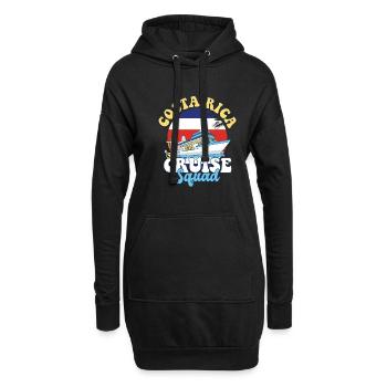 Costa Rica Cruise Squad Family Vacation Trip - Hoodie-Kleid - Schwarz - Vorne