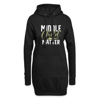 Cadeaux d’enfant du milieu - Sweat-shirt à capuche long Femme - noir - Devant