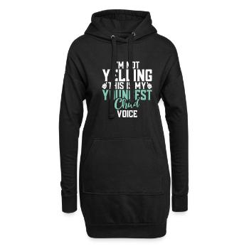 Cadeau enfant le plus jeune - Sweat-shirt à capuche long Femme - noir - Devant