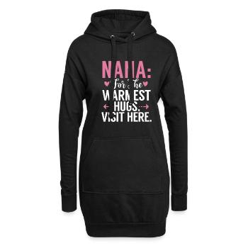 Nana Gifts - Hoodie-Kleid - Schwarz - Vorne