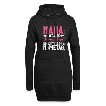 Nana Gifts - Hoodie-Kleid - Schwarz - Vorne