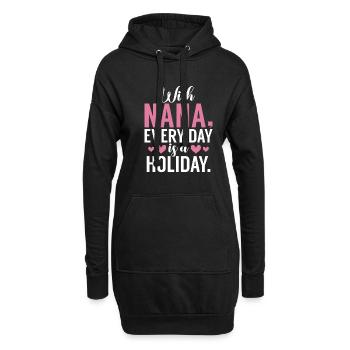 Nana Gifts - Hoodie-Kleid - Schwarz - Vorne