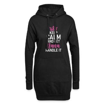 Nana Gifts - Hoodie-Kleid - Schwarz - Vorne