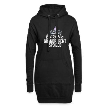 Cadeaux de petite-fille - Sweat-shirt à capuche long Femme - noir - Devant