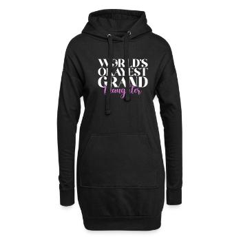 Cadeaux pour les petites-filles - Sweat-shirt à capuche long Femme - noir - Devant