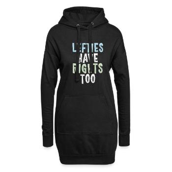 Left Handers Gifts - Hoodie-Kleid - Schwarz - Vorne