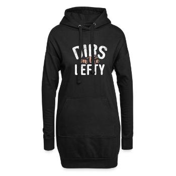 Left Handers Gifts - Hoodie-Kleid - Schwarz - Vorne
