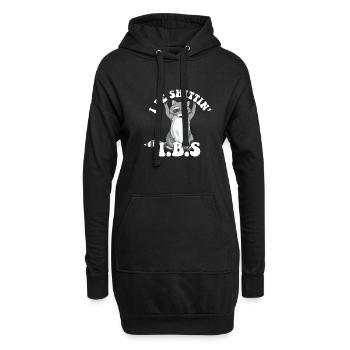 IBS Awareness Raccoon I Be Shittin Toilet Joke - Hoodie-Kleid - Schwarz - Vorne