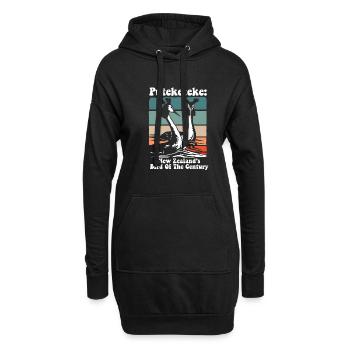 Puteketeke New Zealand's Bird of the Century - Hoodie-Kleid - Schwarz - Vorne