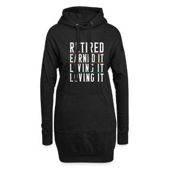 Retirement Gifts - Hoodie-Kleid - Schwarz - Vorne