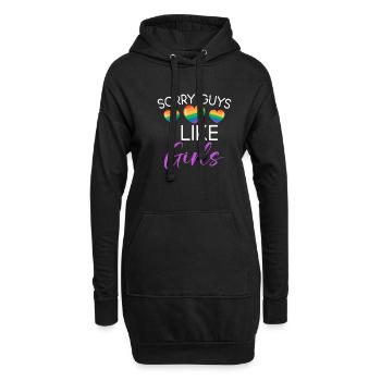 Cadeaux Lesbiens - Sweat-shirt à capuche long Femme - noir - Devant