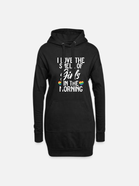 Lesbian Gifts - Hoodie Dress - black