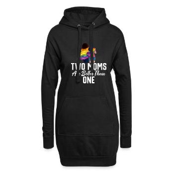 Cadeaux Lesbiens - Sweat-shirt à capuche long Femme - noir - Devant