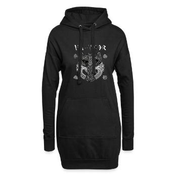 Vathor - Fête des pères Cadeau Fête des Pères Viking - Sweat-shirt à capuche long Femme - noir - Devant