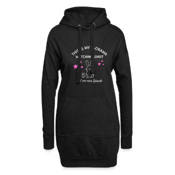 K-Drama Liebhaber Lustig KDrama Mutter - Hoodie-Kleid - Schwarz - Vorne