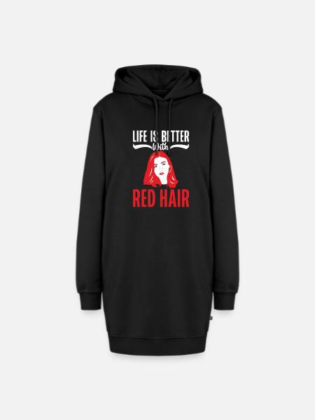 Redhead Gifts - Hoodie-Kleid - Schwarz