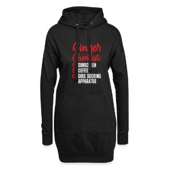 Redhead Gifts - Hoodie-Kleid - Schwarz - Vorne