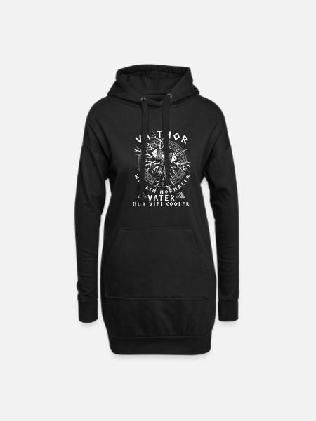 Vathor - Father's Day Father's Day Gift Viking - Hoodie Dress - black
