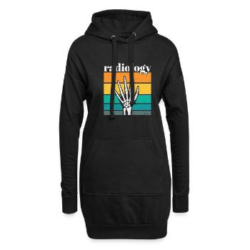 Radiology Squad Rad Tech Radiographer Technician - Hoodie Dress - black - Front