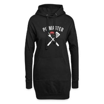 Grill Barbecue Grilling - Hoodie-Kleid - Schwarz - Vorne