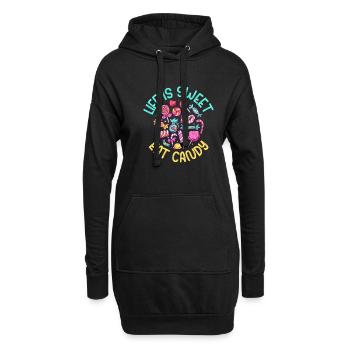 Candy Gift - Hoodie-Kleid - Schwarz - Vorne