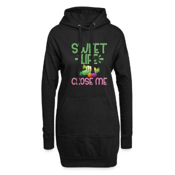 Candy Gift - Hoodie-Kleid - Schwarz - Vorne