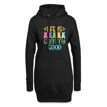Candy Gift - Hoodie-Kleid - Schwarz - Vorne
