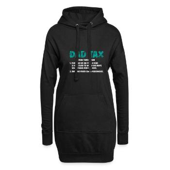 Papa Impôt Drôle Papa Impôt Définition Fête des Pères - Sweat-shirt à capuche long Femme - noir - Devant