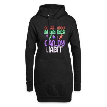Candy Gift - Hoodie-Kleid - Schwarz - Vorne