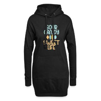 Candy Gift - Hoodie-Kleid - Schwarz - Vorne